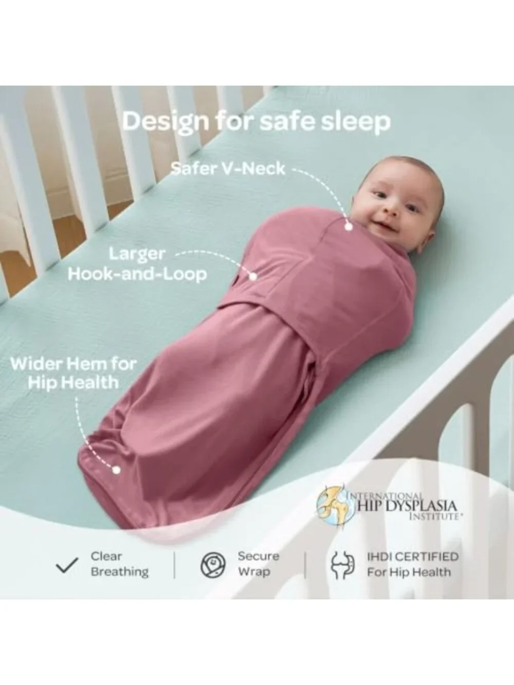 Cozy Newborn Swaddles with Quiet Fastener | Infant Sleep Sack 0-3 Months